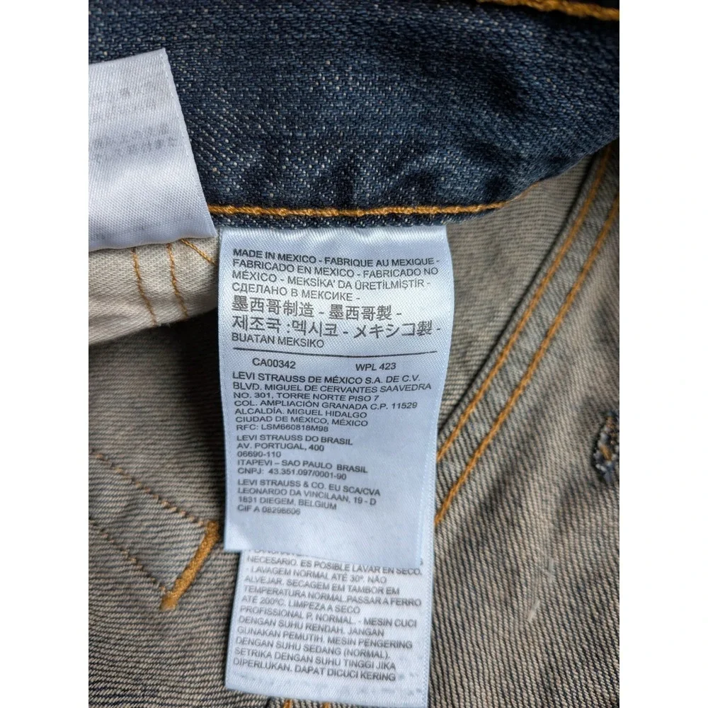 Levi's 559 Relaxed Straight Jeans Men 48 x 30 Big Tall Workwear Dark Wash New